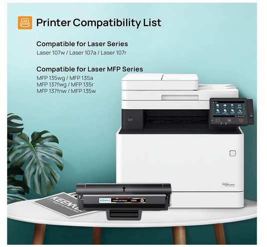 Cool Toner 106A W1106A Compatible Toner Cartridge Replacement for HP box of 2