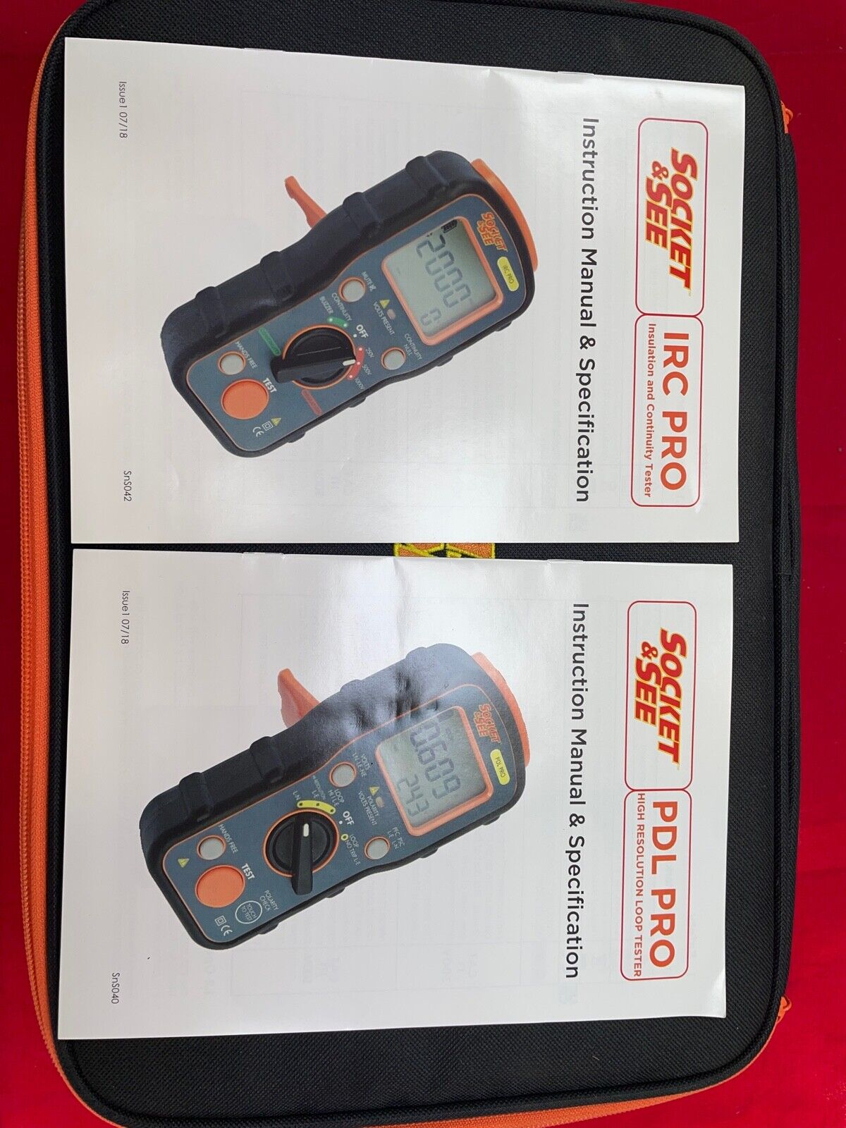 SOCKET & SEE IRC RPO Insulation Test & PDL PRO No Trip Loop test