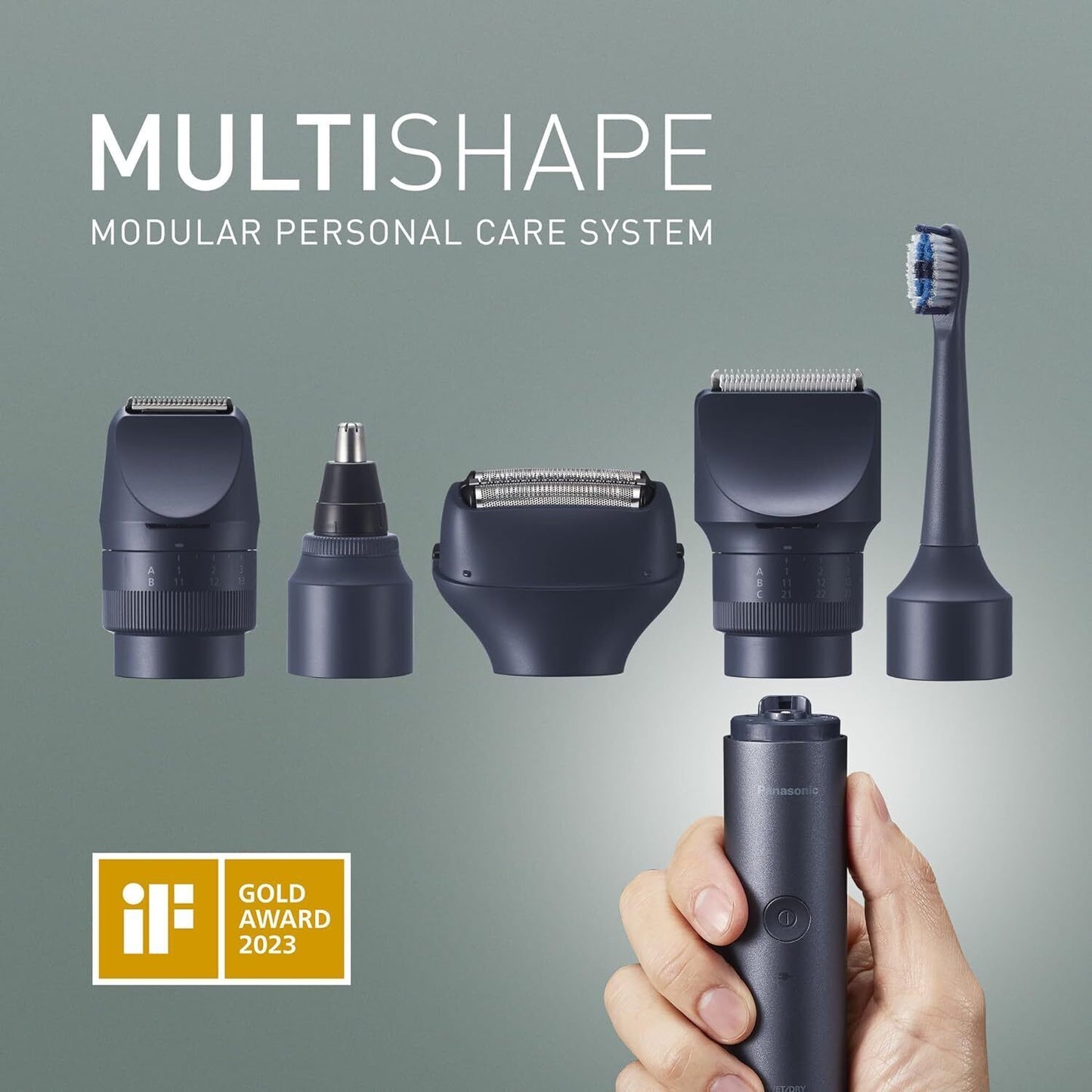 Panasonic ER-CKN1, MULTISHAPE Modular Personal Care System, Waterproof Beard and