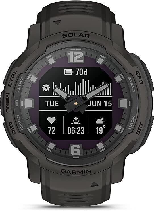 Garmin Tactical Instinct Crossover Solar Exclusive Black Smart Watch 010-02730-0