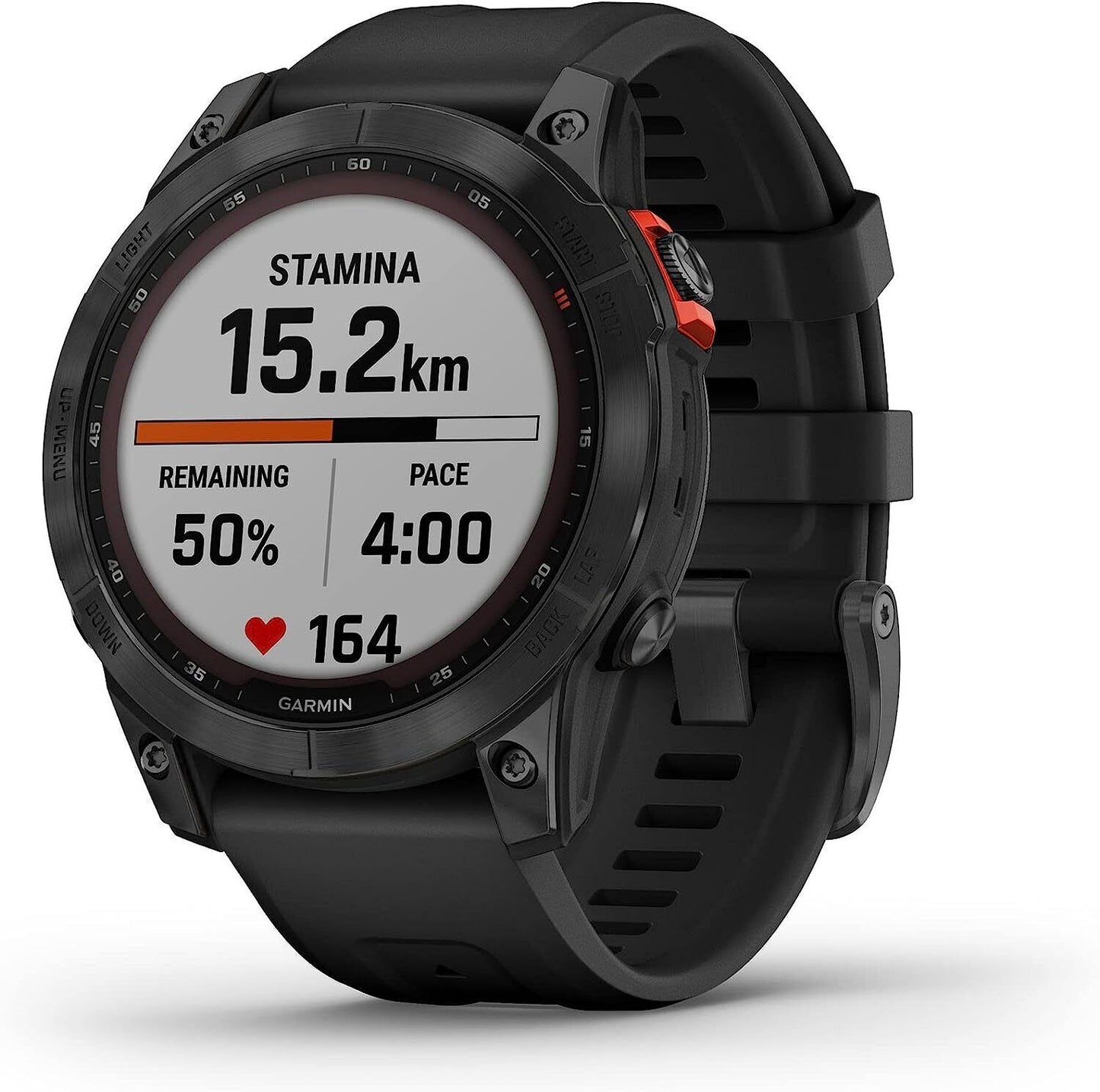 Garmin fēnix 7 Solar Multisport GPS Watch, Black with Silicone Band