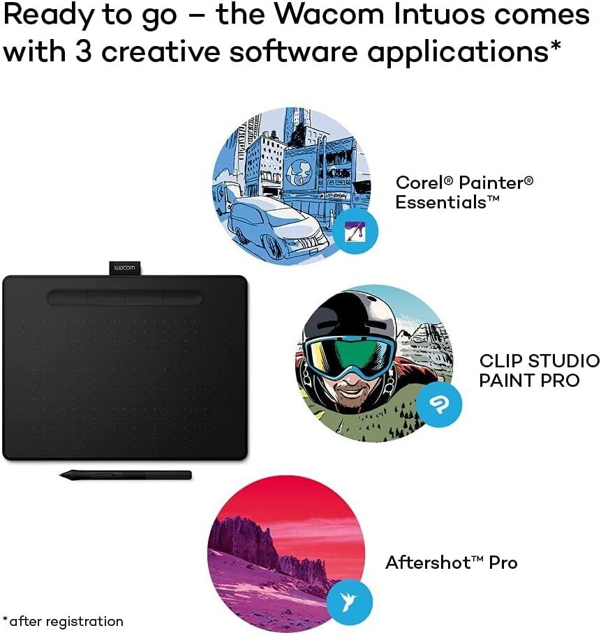 Wacom Intuos Medium Drawing Tablet - Digital Tablet for Painting