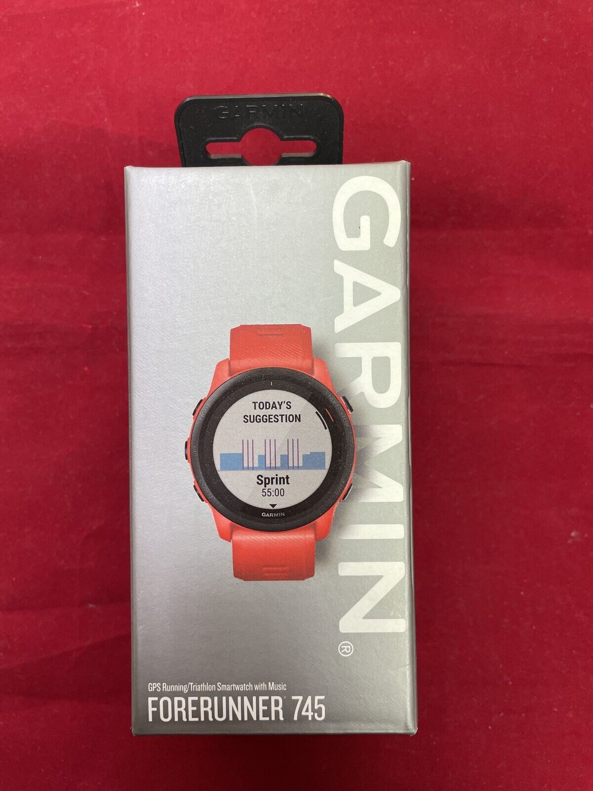Garmin Forerunner 745 HRM Red Women's Watch With GPS - 0100244512