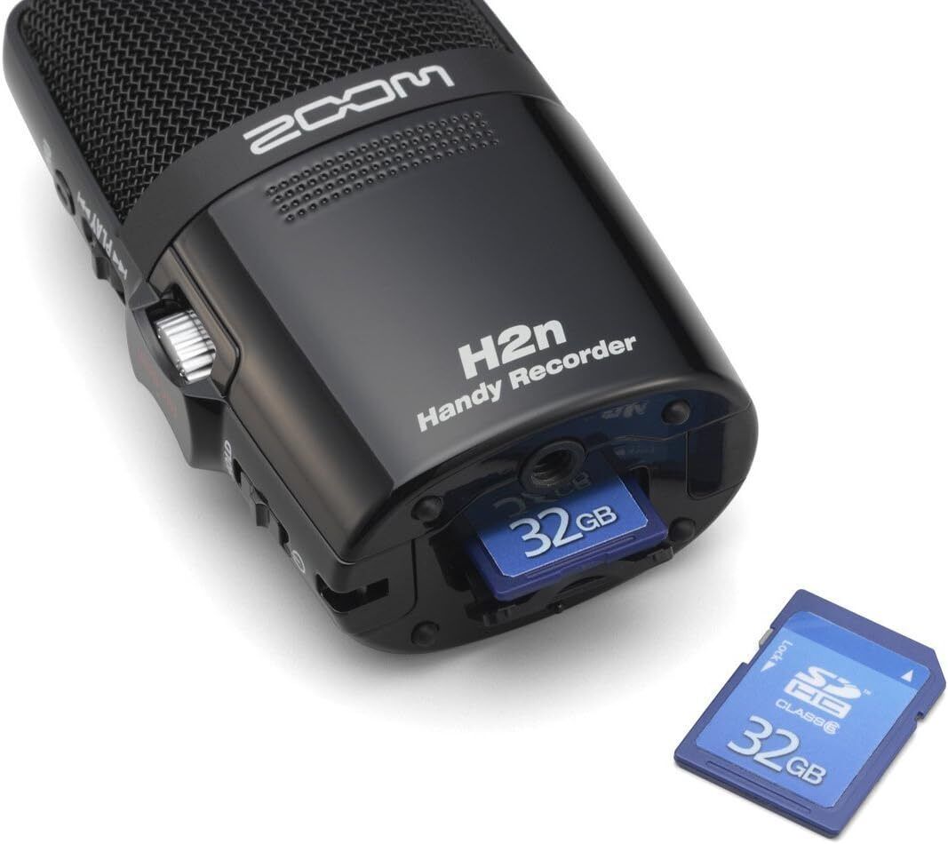 Zoom H2n Stereo/Surround-Sound Portable Recorder, 5 Built-In Microphones to SD