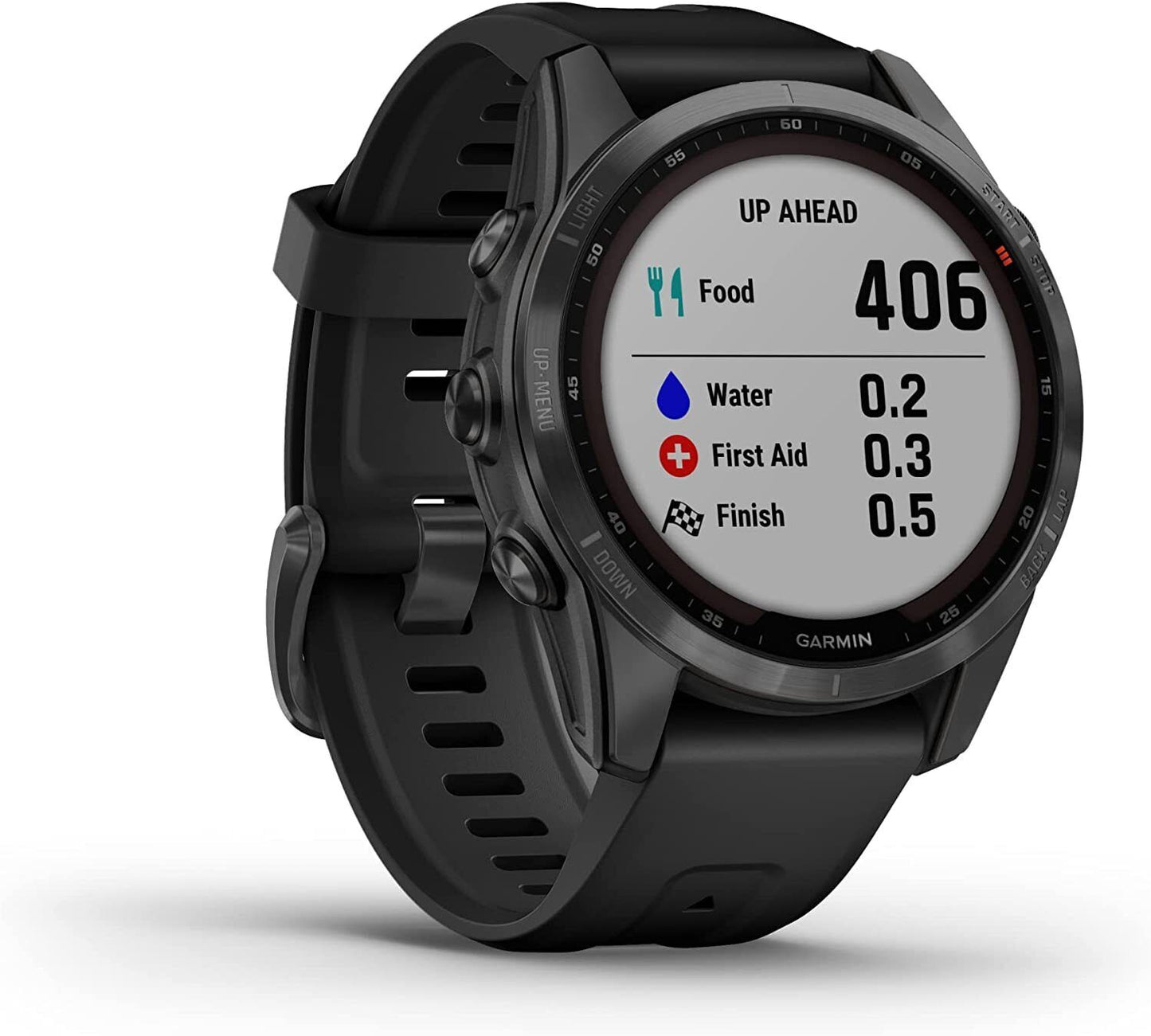 Garmin fēnix 7S Solar Multisport GPS Watch, Slate Grey with Black Band