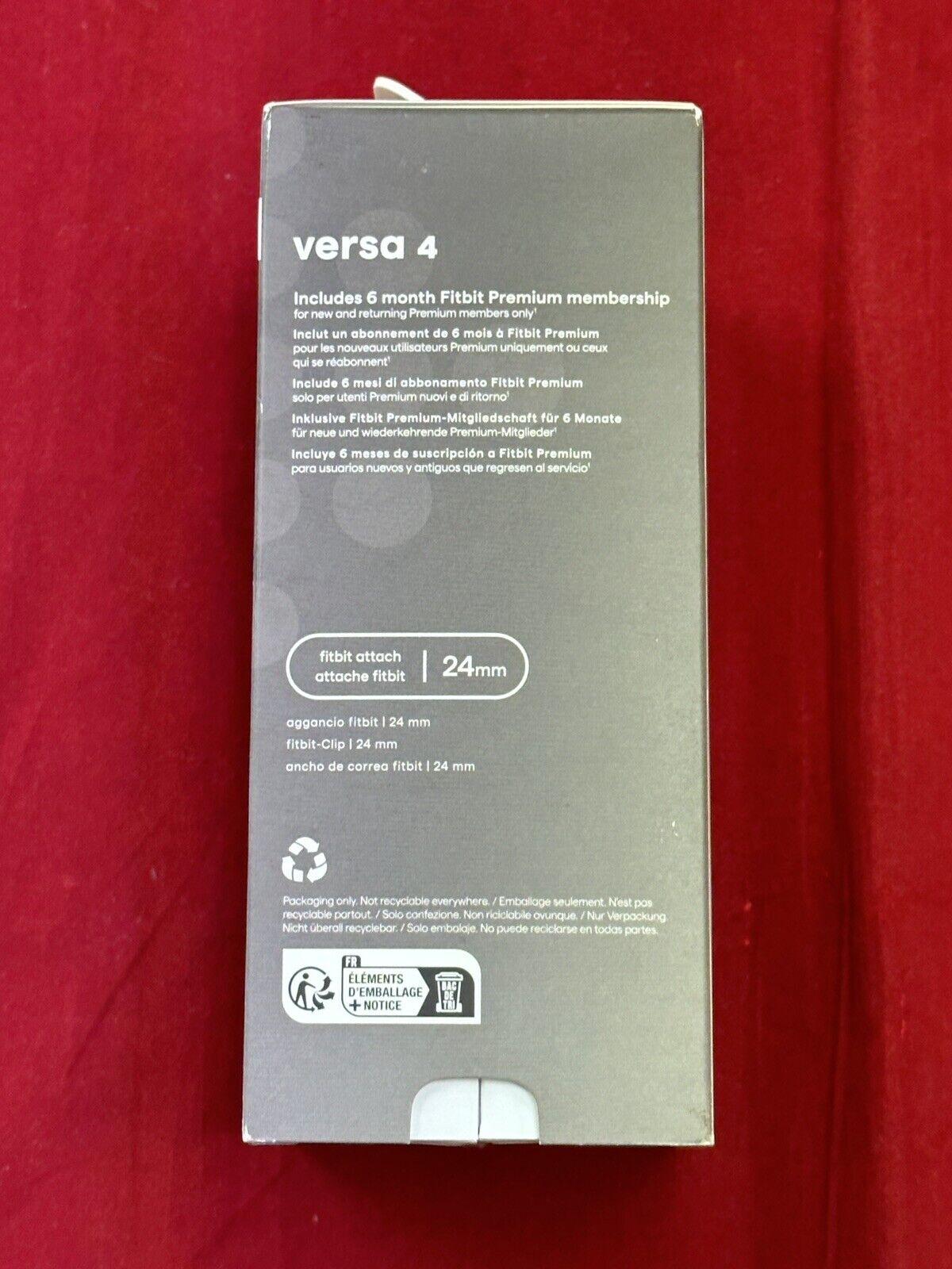 Fitbit Versa 4 Activity Tracker - Black/Graphite
