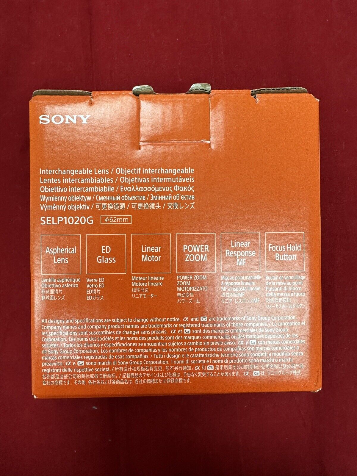 Sony E PZ 10-20 mm F4 G | APS-C Powerzoom Lens (SELP1020G)