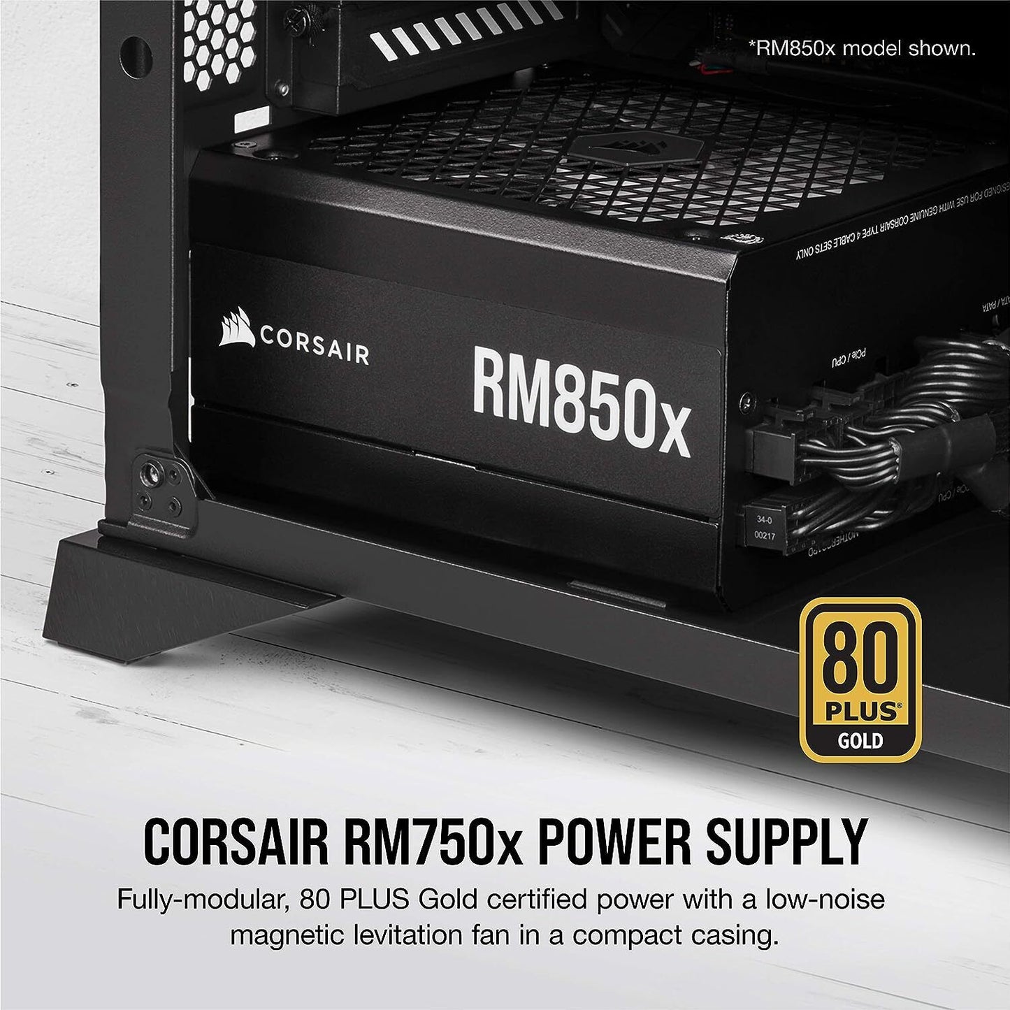 Corsair RM750x 80 PLUS Gold Fully Modular ATX 750 Watt Power Supply