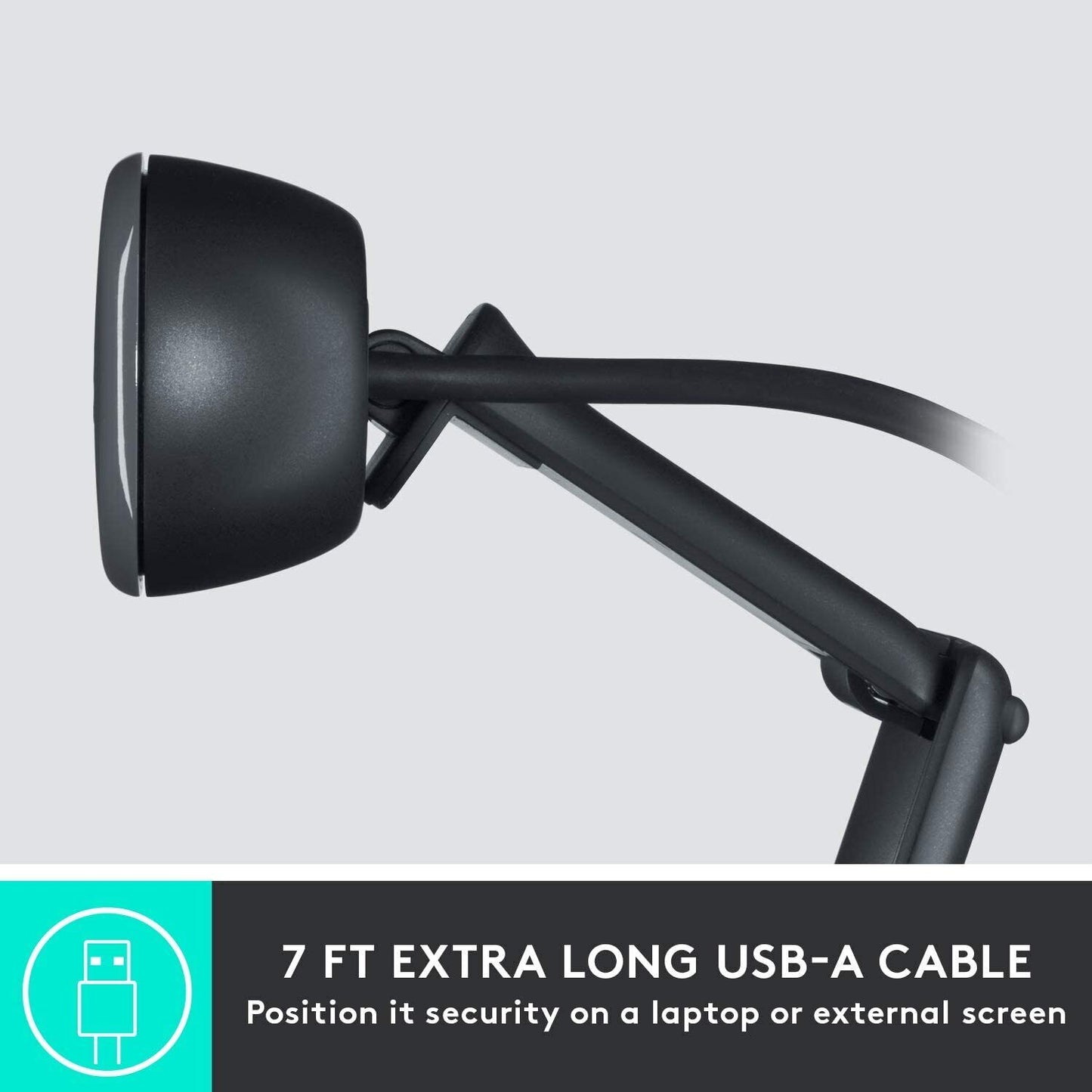 Logitech C505 HD Webcam - 720p HD External USB Camera for Desktop or Laptop