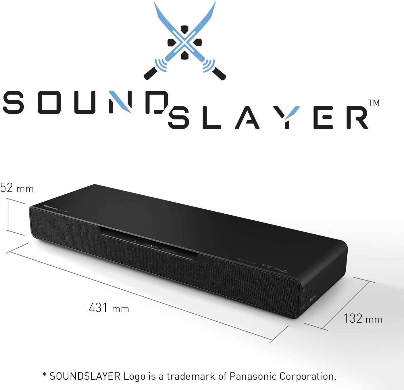 Panasonic SC-HTB01 SoundSlayer Gaming Speaker with Built-in Subwoofer Dolby Atm