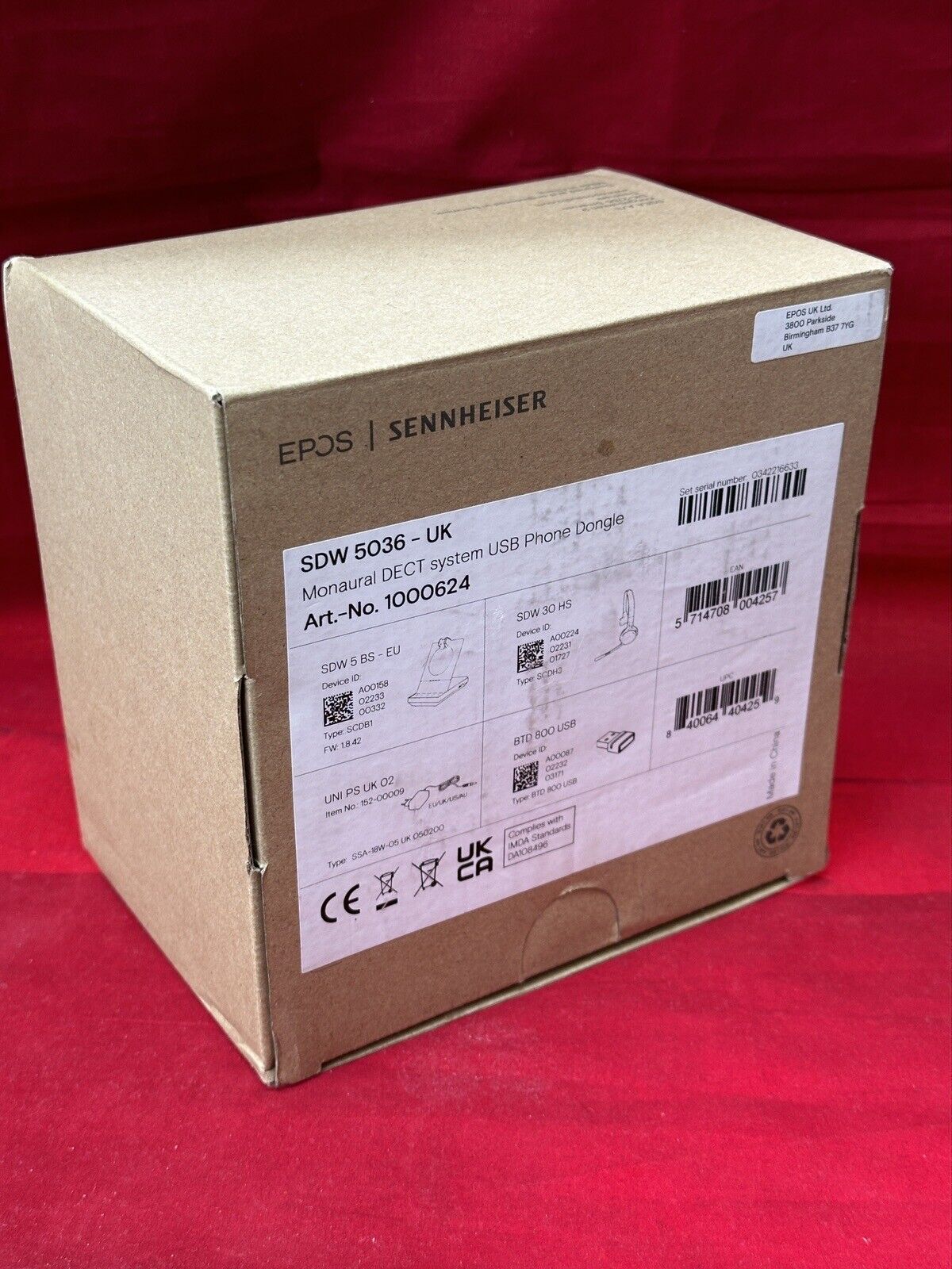 EPOS I SENNHEISER IMPACT SDW 5036 - Headset system - on-ear - DECT - wireless -
