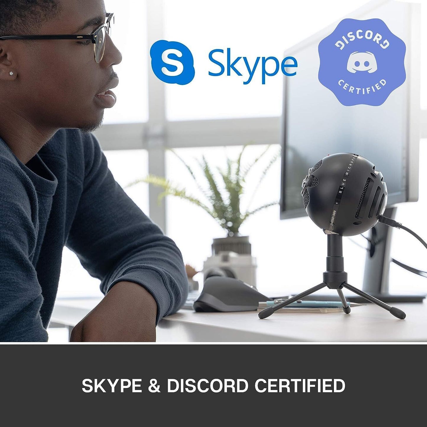 Blue Microphones 988000067 Snowball Ice USB Mic for Recording and Streaming