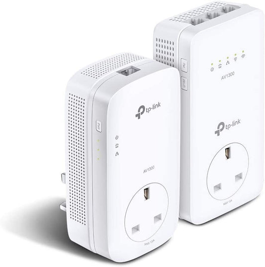 TP-Link AV1300 Gigabit Passthrough Powerline ac Wi-Fi Kit,up to 1200 Mbps WiFi s