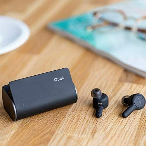RHA TrueConnect 2 - Carbon Black: Bluetooth 5 water resistant & sweat-proof wire