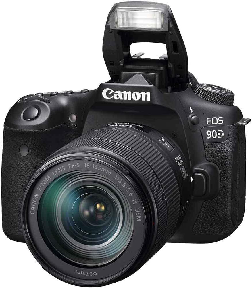 Canon EOS 90D 32.5MP Digital SLR Camera - Black (EF-S 18-135mm f/3.5-5.6 IS USM)