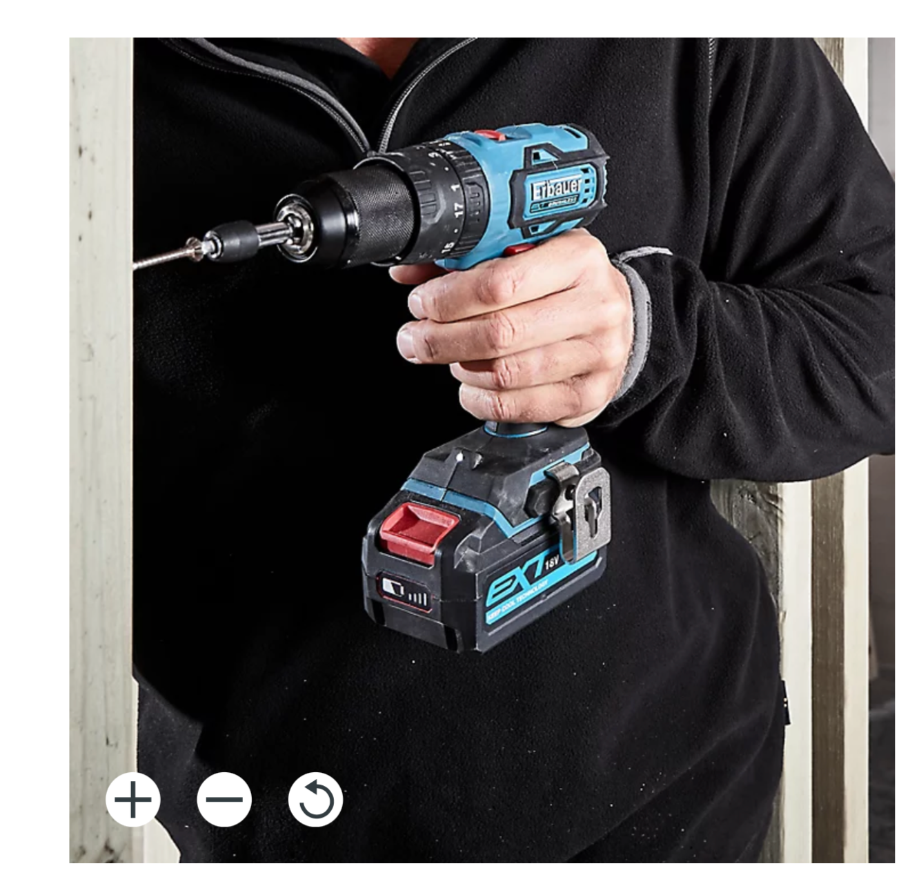 Erbauer EXT 18V 1 x 4Ah Li-ion Cordless Combi drill ECD18-Li-2