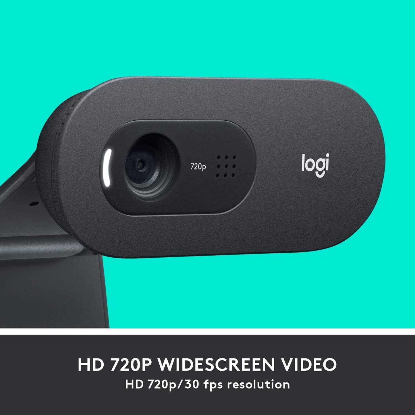 Logitech C505 HD Webcam - 720p HD External USB Camera for Desktop or Laptop
