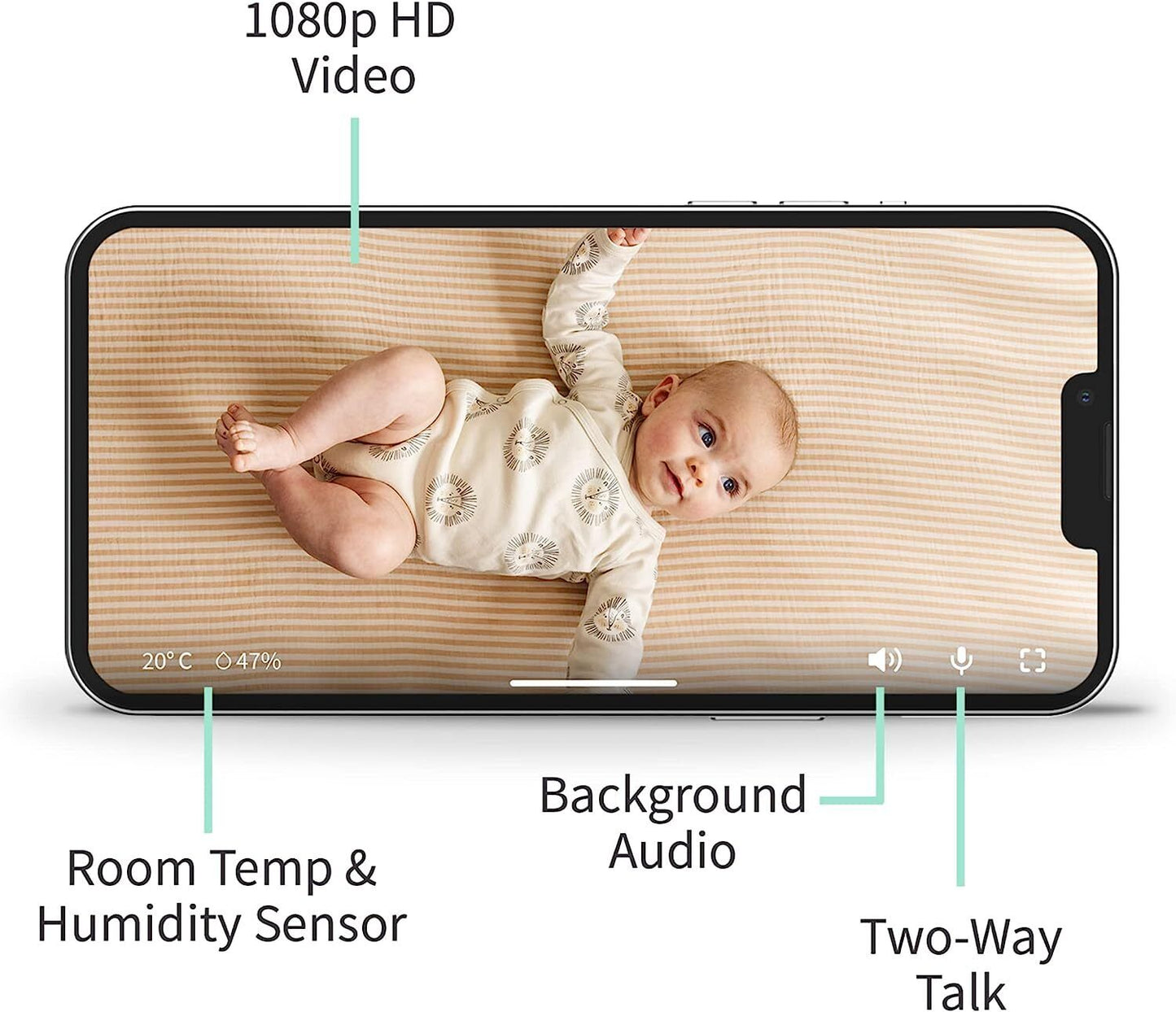 Owlet Cam 2 Baby Monitor with Camera and Audio - HD Video