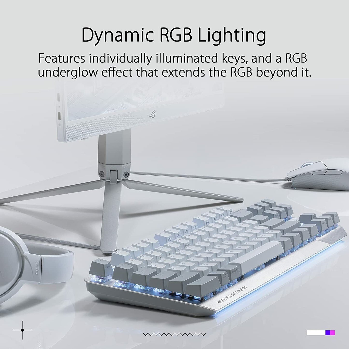 ASUS ROG Strix Scope NX TKL NXRD US Moonlight White Wired Mechanical RGB