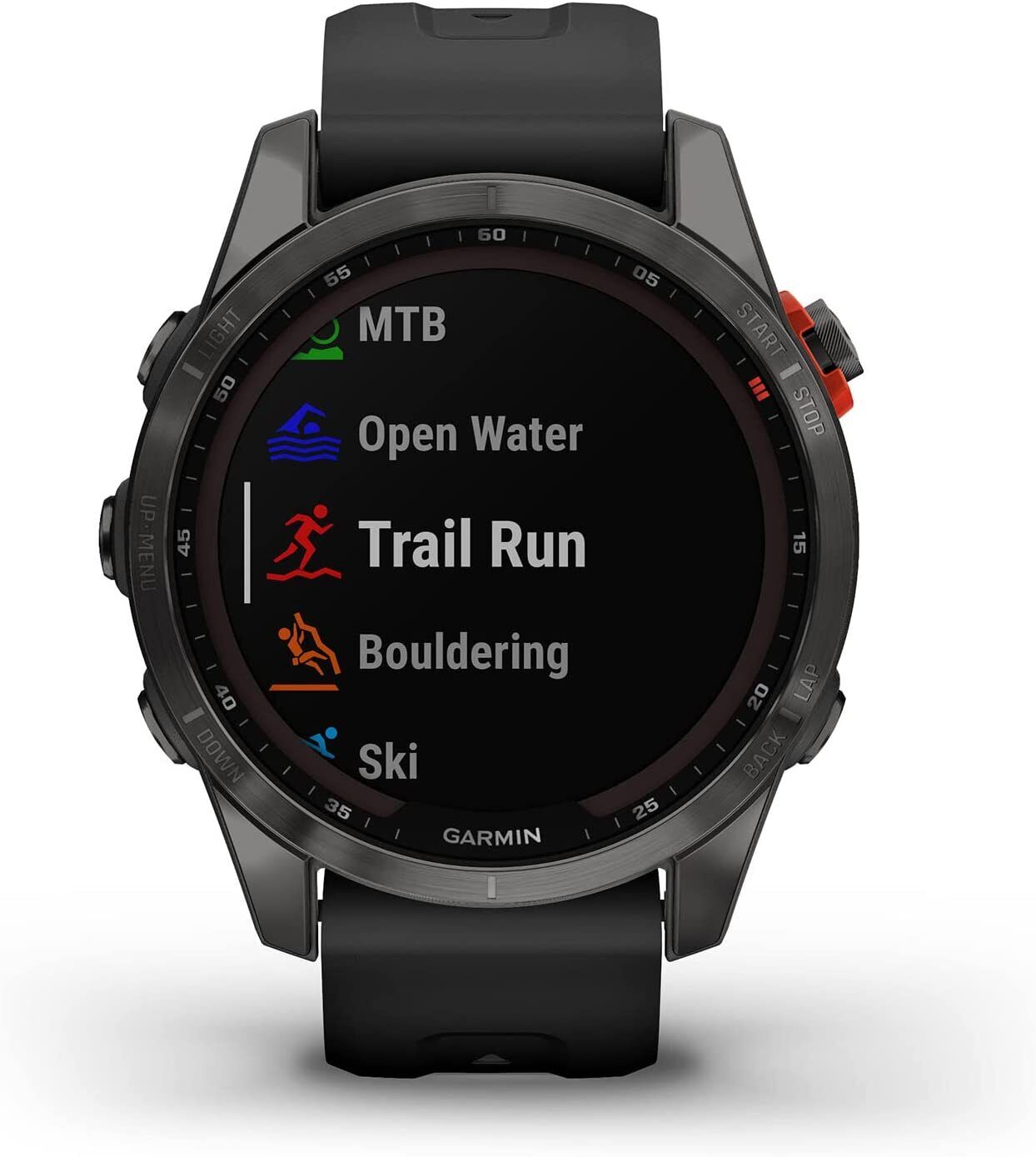 Garmin fēnix 7S Solar Multisport GPS Watch, Slate Grey with Black Band