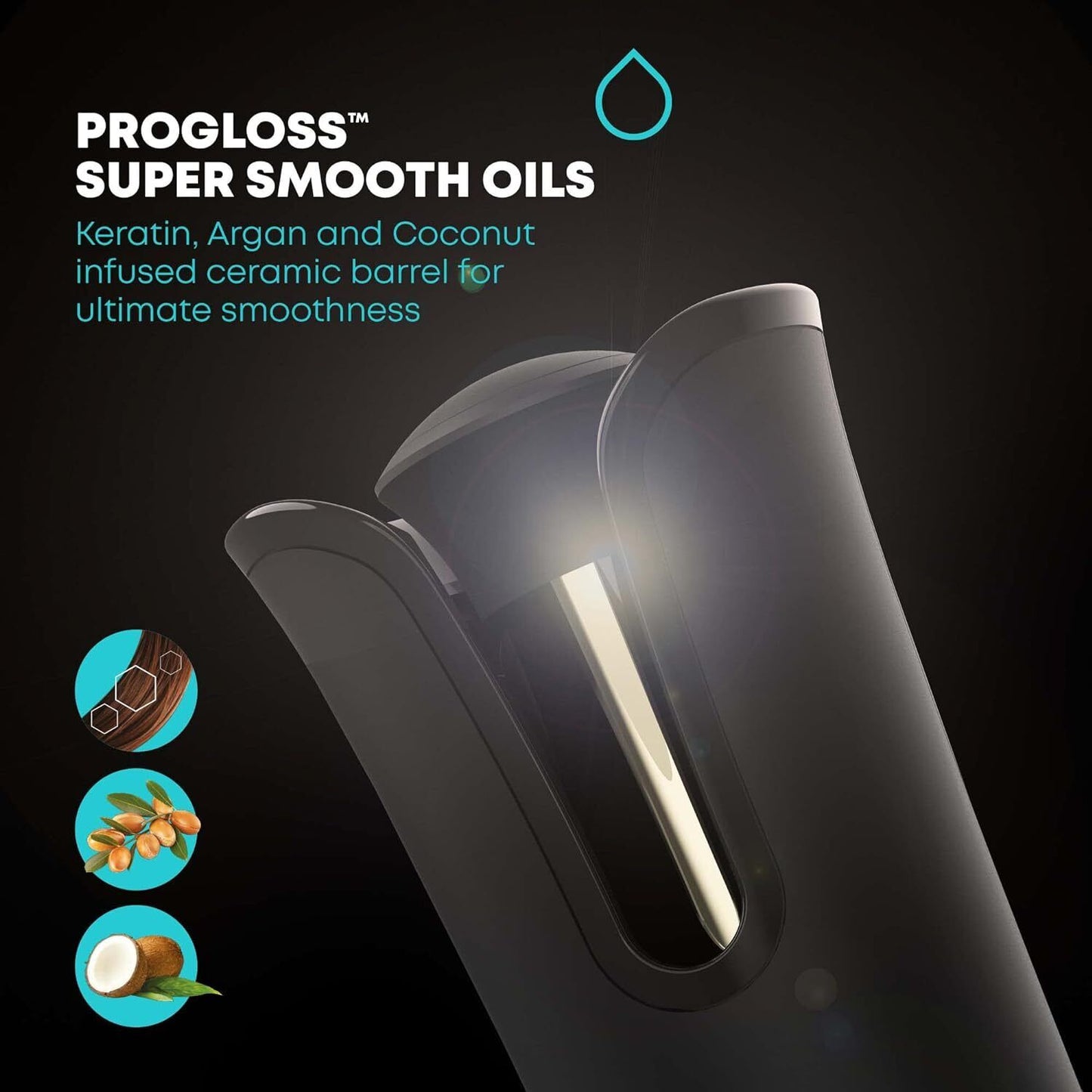 Revamp Progloss Liberate Cordless Hollywood Automatic Rotating Curler