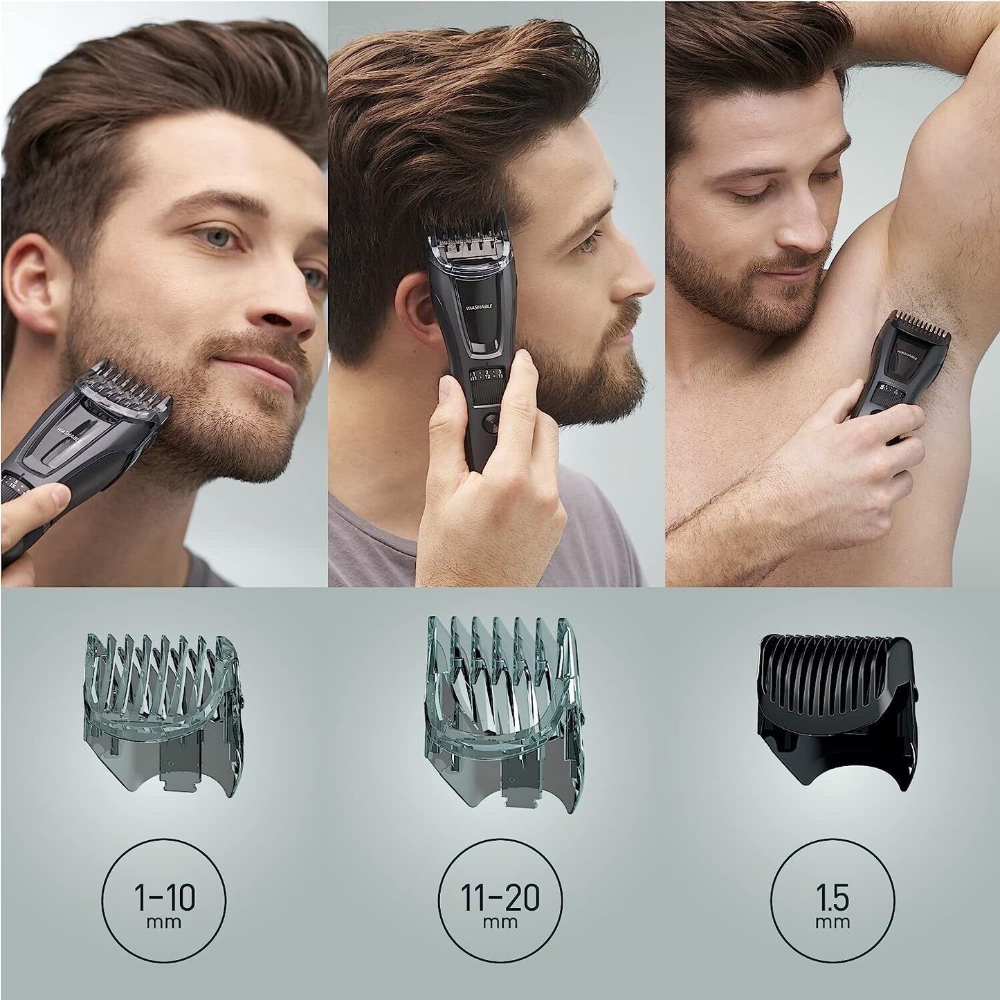 Panasonic ER-GB62 Wet & Dry Electric Hair, Beard & Body Trimmer for Men