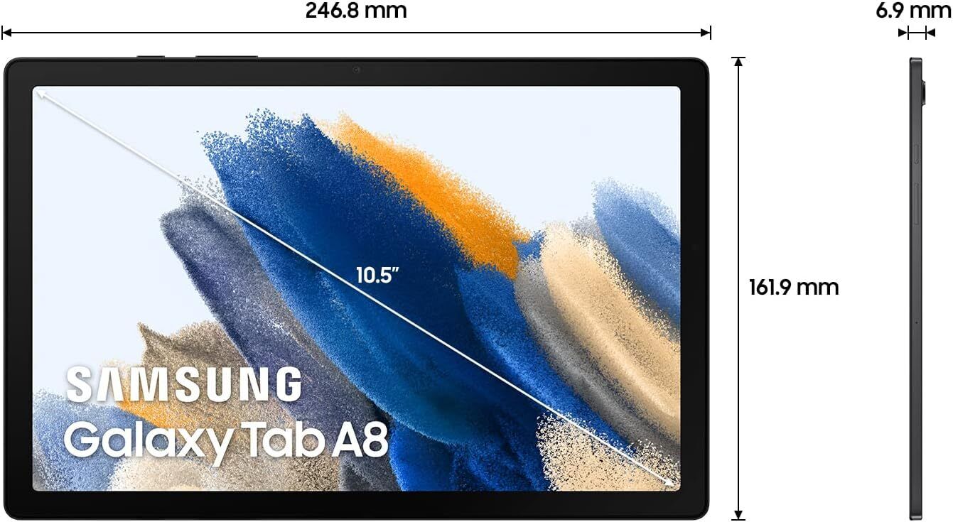 Samsung Galaxy Tab A8 (10.5", Wi-Fi) Grey 128GB and 4GB RAM (SM-X200N)