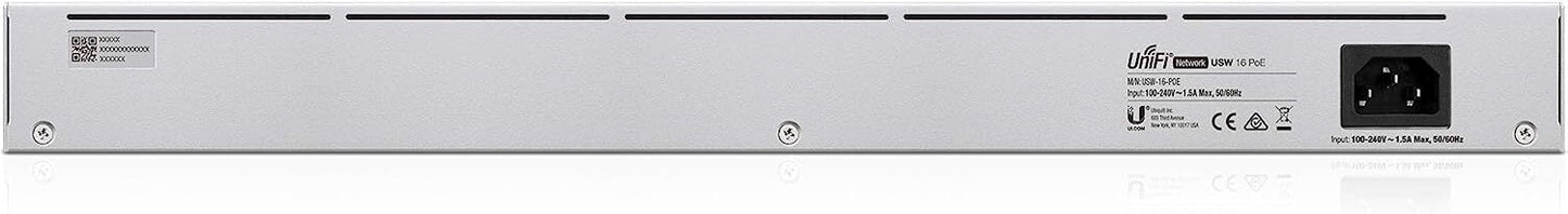 Ubiquiti Networks USW-16-POE Ethernet Switch - Grey
