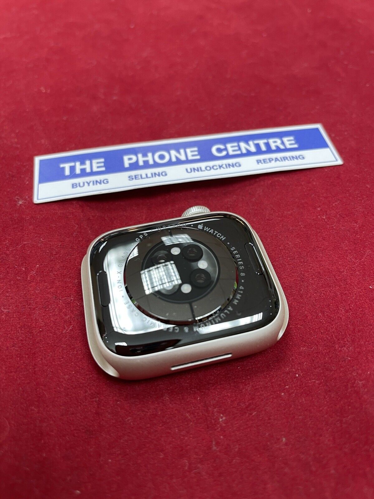 Apple Watch Series 8 GPS 41 MM Starlight Aluminum Case 100% Battery