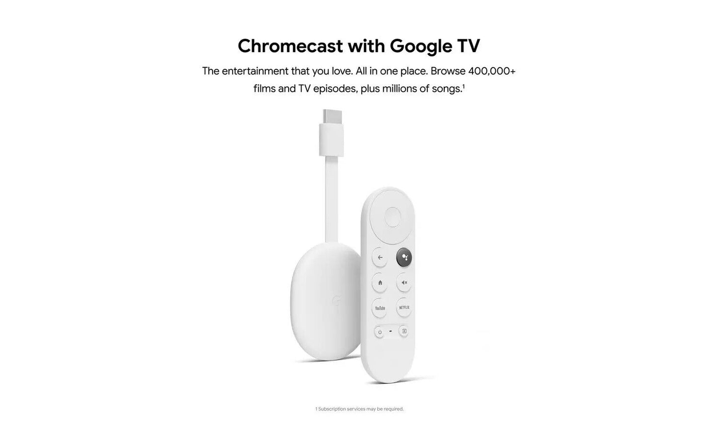 Google Chromecast with Google TV 4K and Voice Remote