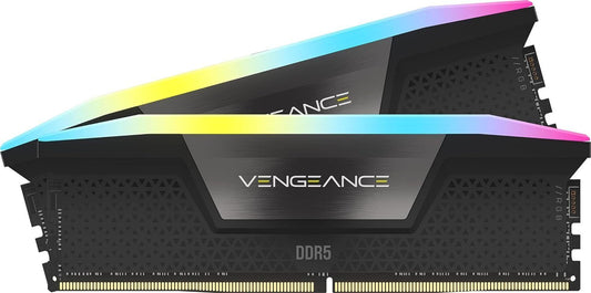 CORSAIR VENGEANCE RGB 32GB (2 x 16GB) PC5-48000 (DDR5-6000) DIMM Memory - Black