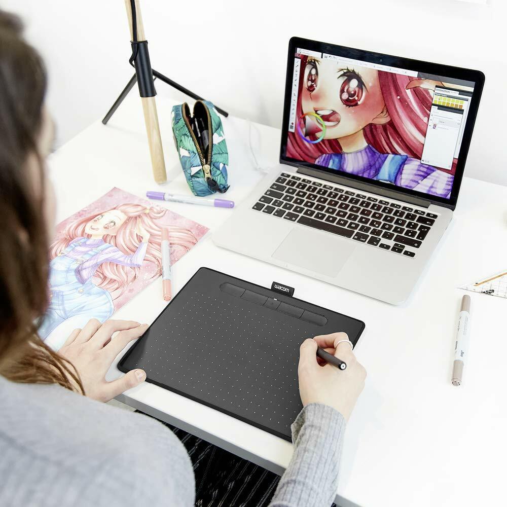 Wacom Intuos CTL-6100WL Medium Bluetooth Graphics Pen Tablet - Black