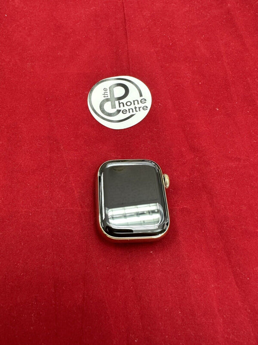 Apple Watch Series 8 GPS CELLULAR 41mm Gold Stainless Steel Case 100% Battery