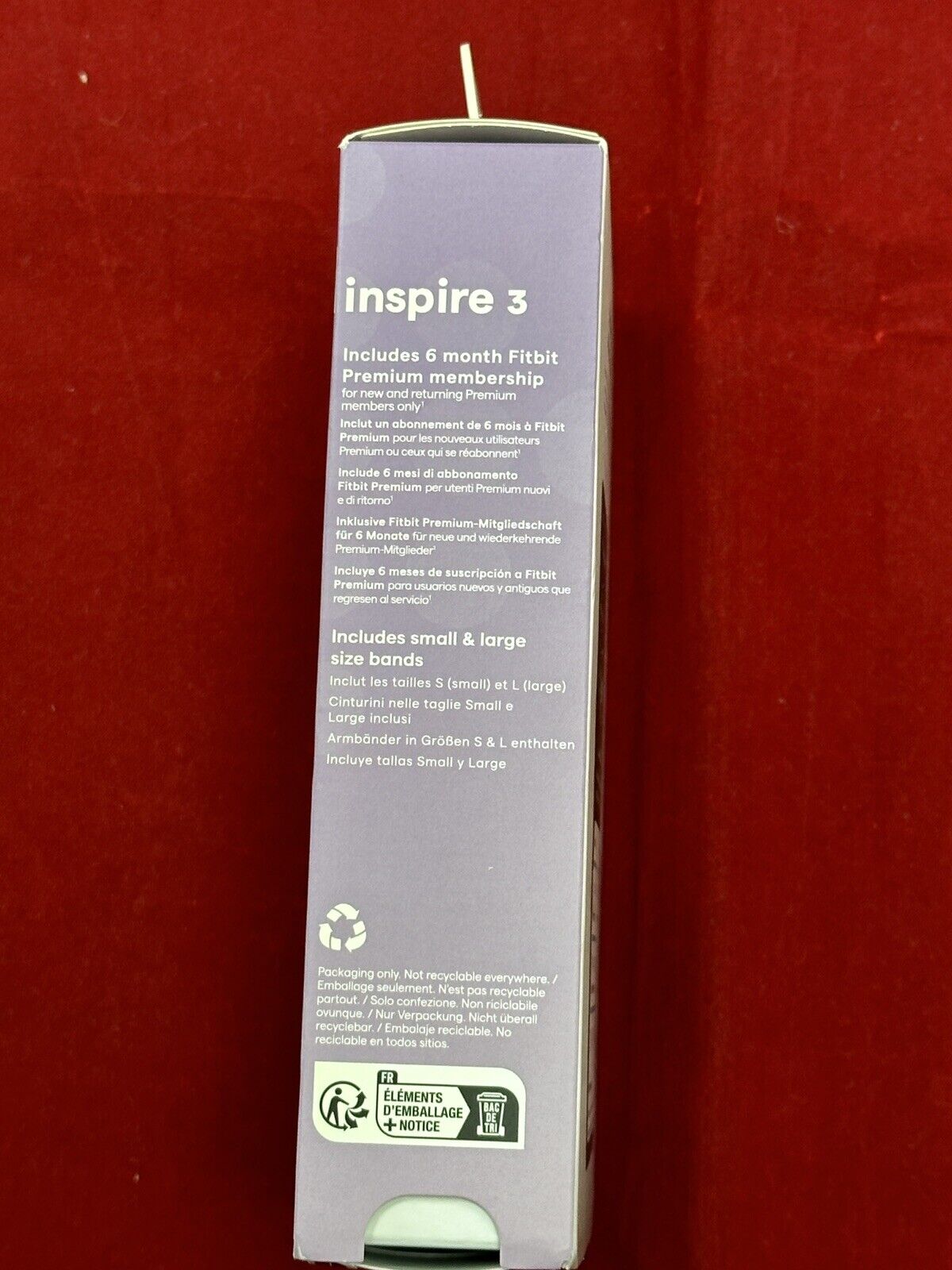 Fitbit INSPIRE 3 LILAC BLISS VIOLET Activity Tracker Schwarz FB424BKLV