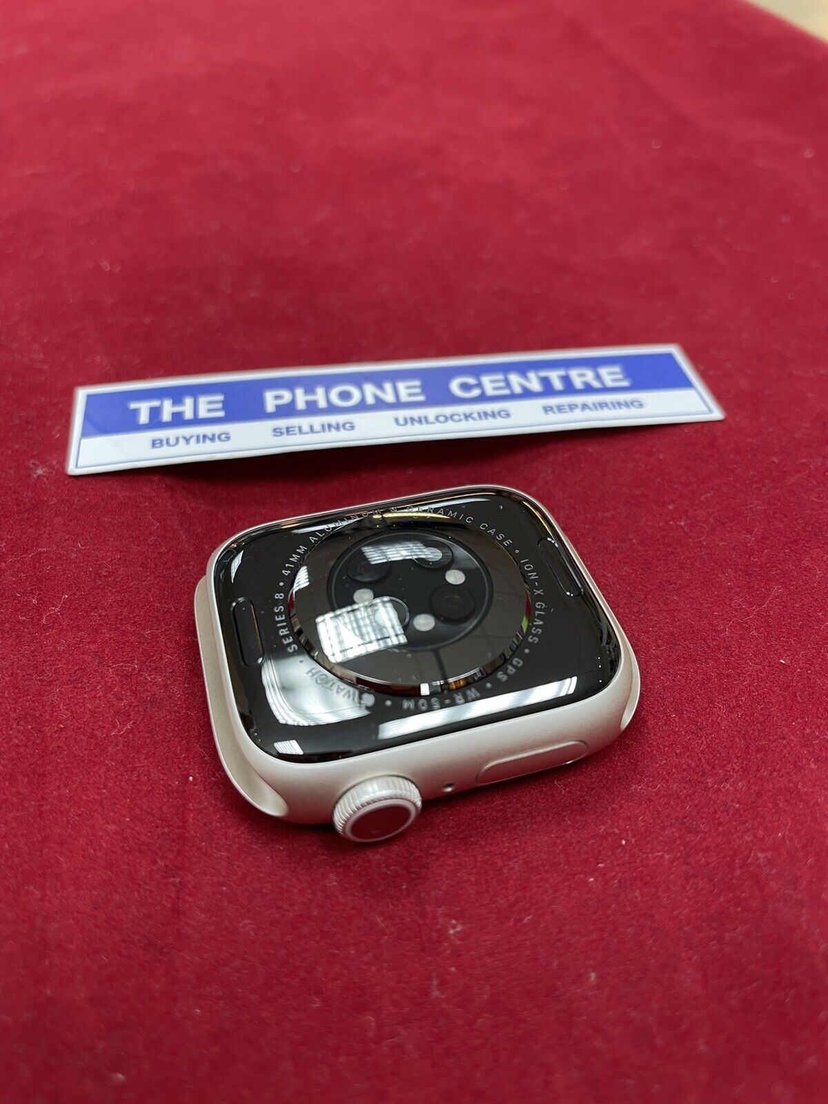Apple Watch Series 8 GPS 41 MM Starlight Aluminum Case 100% Battery