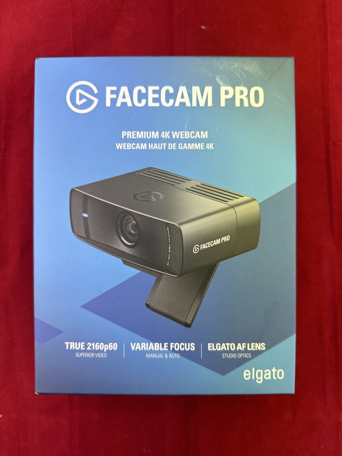 ELGATO FACECAM PRO 4K - Premium 4K Webcam - NEW Black USB type C