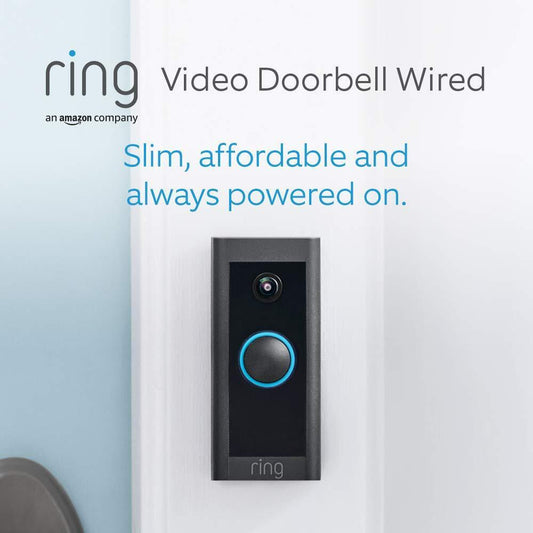 Ring Video Doorbell Wired by Amazon | Doorbell Security Camera with 1080p HD