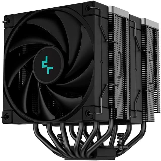 DeepCool AK620 ZERO DARK CPU Cooler, 2x120mm Fan, with LGA 1151 mounting kit