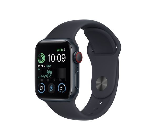 APPLE Watch SE Cellular (2022) - Midnight with Midnight Sports Band, 40 mm