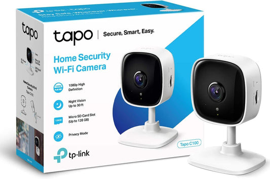 TP-Link Tapo Mini Smart Security Camera, Indoor CCTV, Works with Alexa & Google