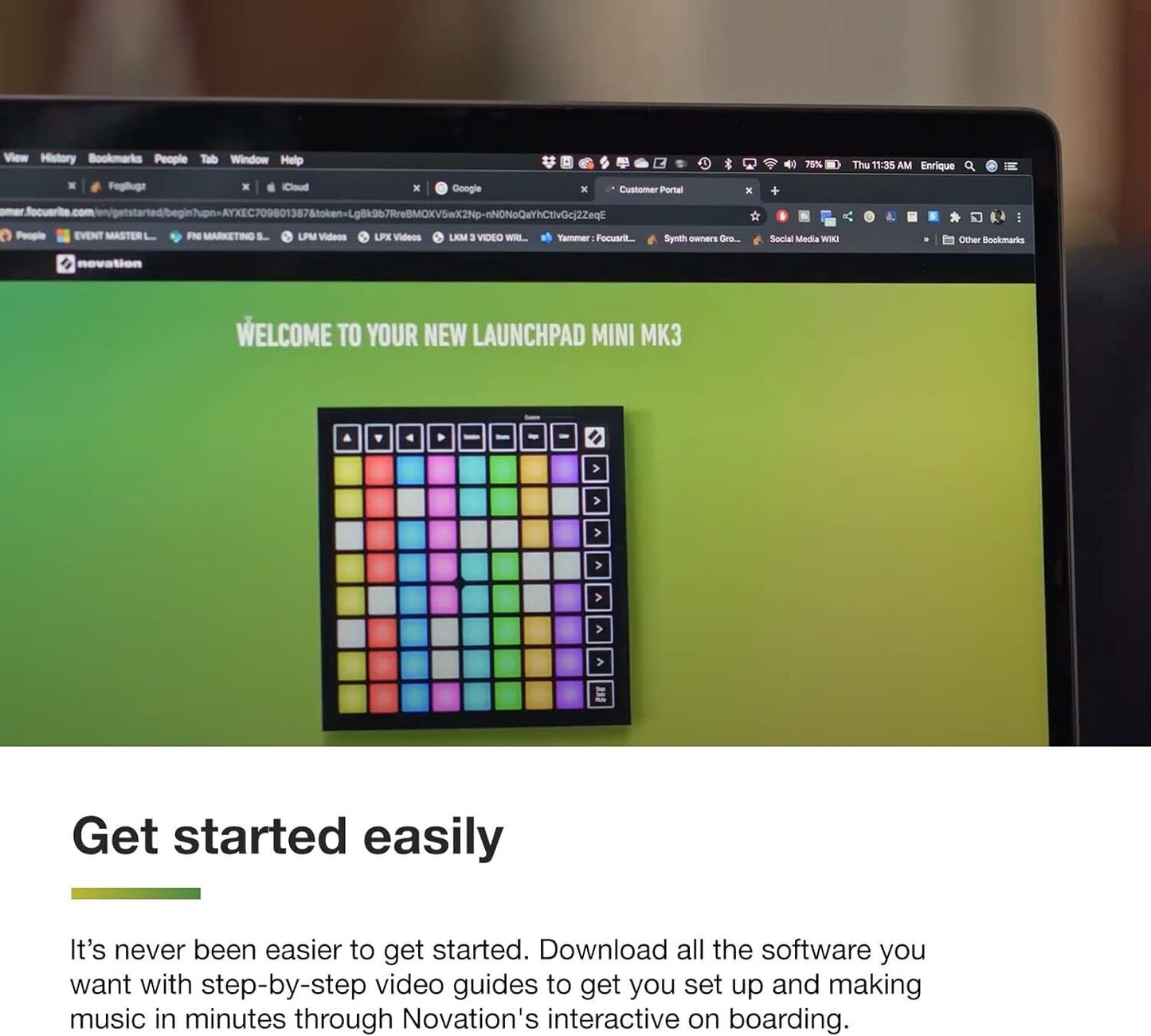 Novation Novation Launchpad Mini MK3 Grid Controller for Ableton Live
