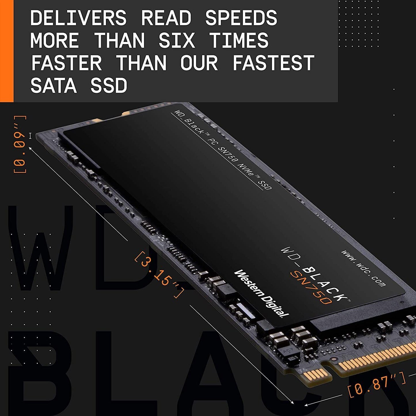 WD Black SN750 M.2 - 1TB SSD WDS100T3X0C NVMe - 1TB High Performace Gaming SSD.