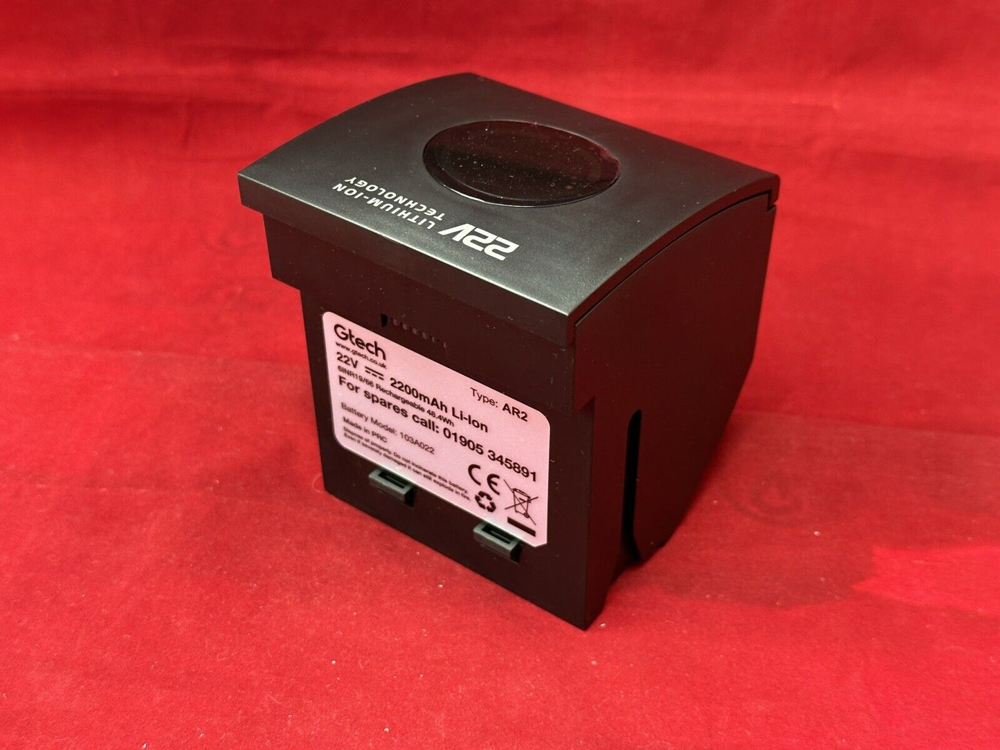 Gtech Genuine AirRam MK2 Battery Pack 22V lithium-ion - Suitable for MK2 Models