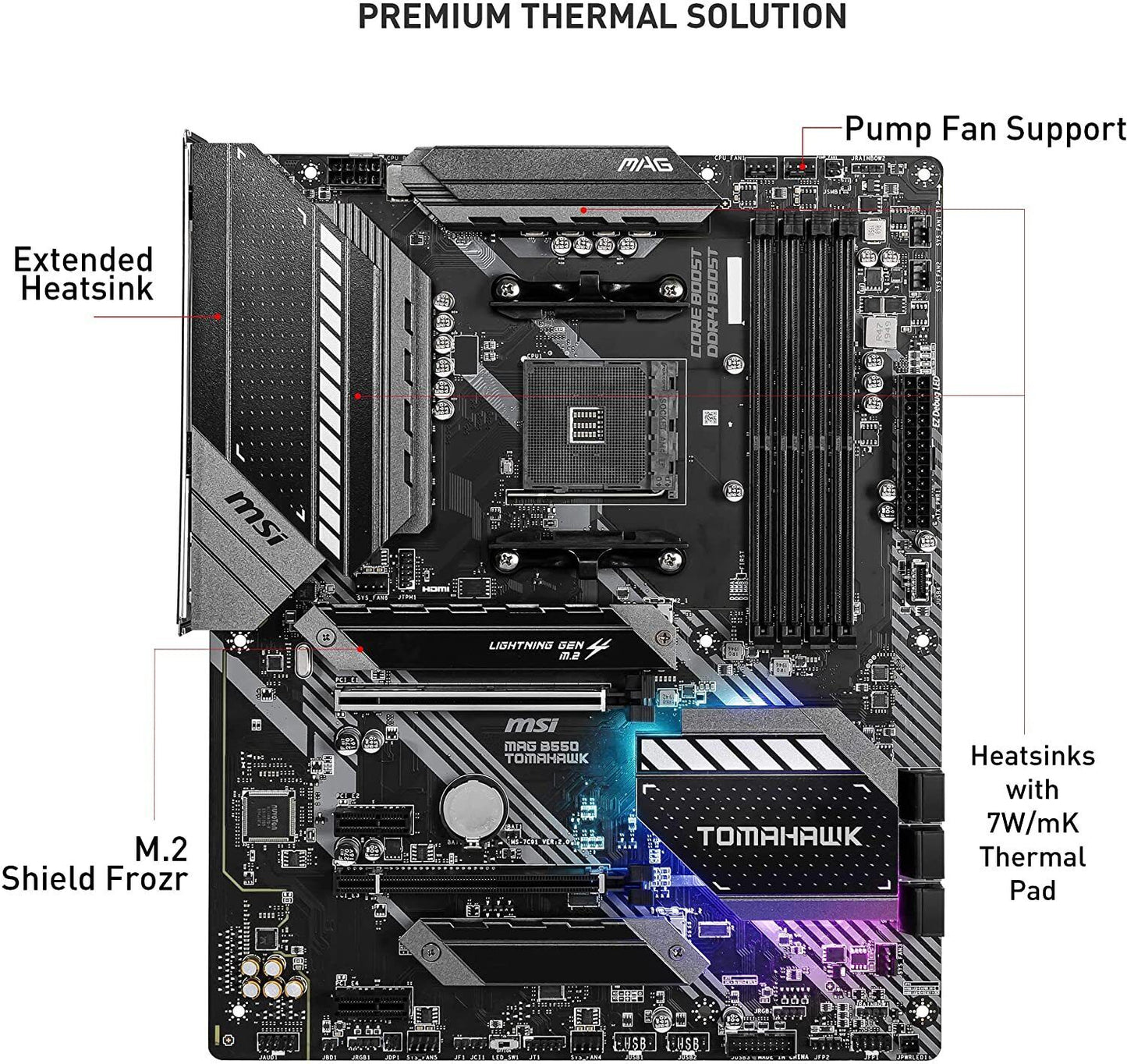MSI MAG B550 TOMAHAWK Motherboard ATX