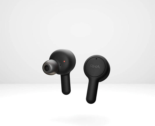 RHA TrueConnect 2 - Carbon Black: Bluetooth 5 water resistant & sweat-proof wire