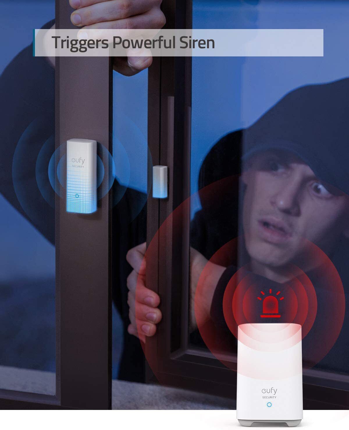 eufy Security, Entry Sensor, Detects Opened and Closed Doors or Windows, Sends A