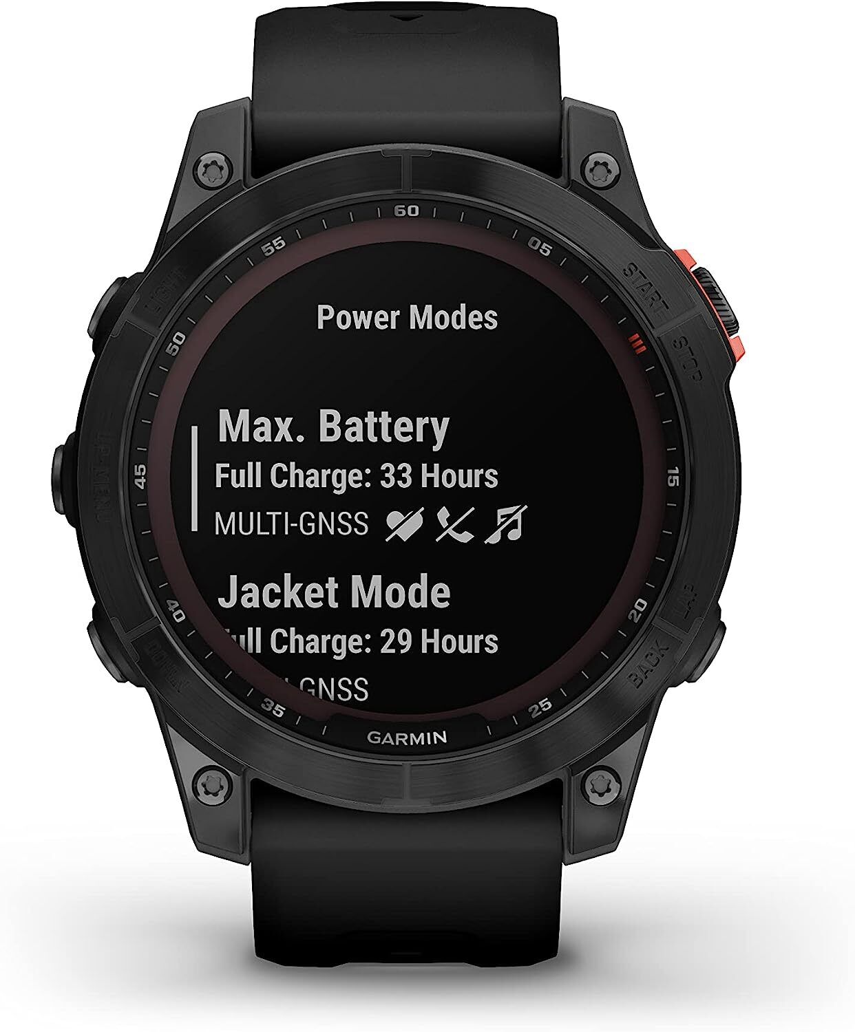 Garmin fēnix 7 Solar Multisport GPS Watch, Black with Silicone Band