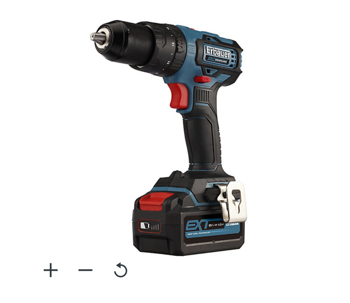 Erbauer EXT 18V 1 x 4Ah Li-ion Cordless Combi drill ECD18-Li-2