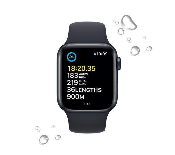 APPLE Watch SE Cellular (2022) - Midnight with Midnight Sports Band, 40 mm