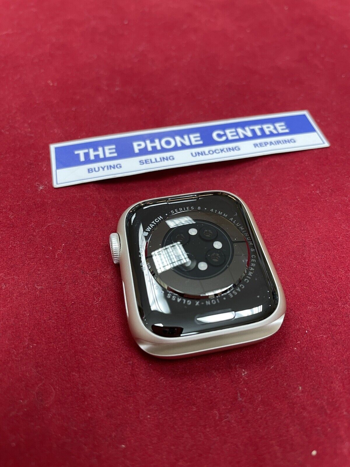Apple Watch Series 8 GPS 41 MM Starlight Aluminum Case 100% Battery
